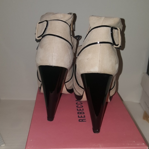 Rebecca Taylor Camel Suede Leopardo Boots 9.5 M - Picture 3 of 5